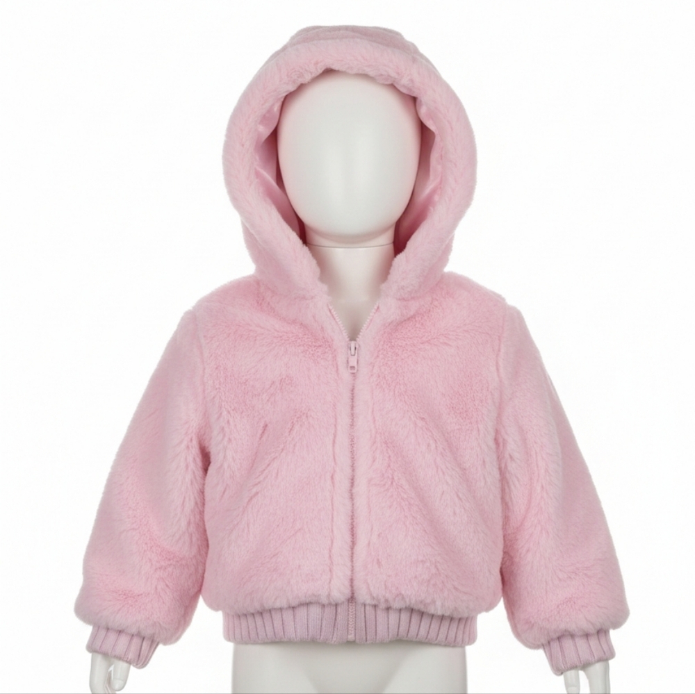 FRIENDS Soft Pink Furry Jacket